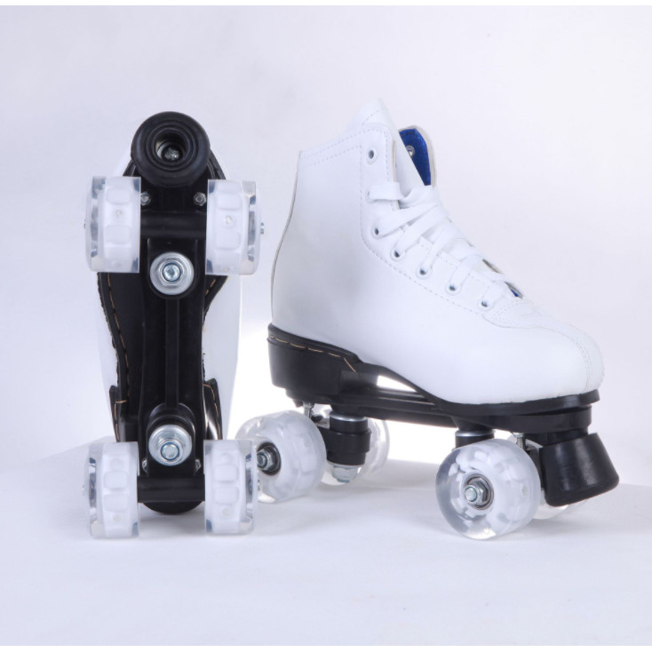 Outdoor skates double row four-wheel men and women flashing roller skates roller skating rink roller