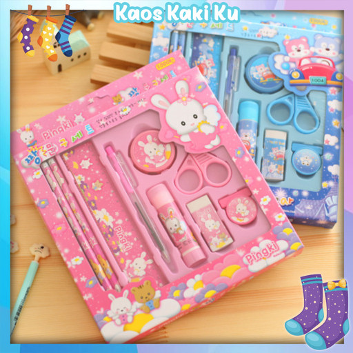 

Paket Alat Tulis Set 9 In 1 Mini Stationery Set Karakter Set Alat Tulis Anak Kado Souvenir