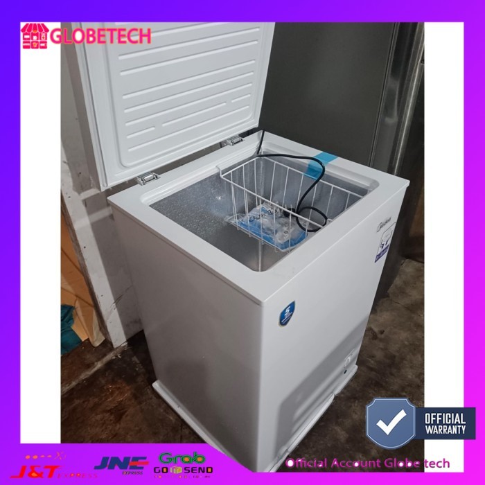 FREEZER BOX MIDEA HS 129 C FREEZER BOX BOX LEMARI PEMBEKU 100 LITER Murah Free ongkir bandar lampung