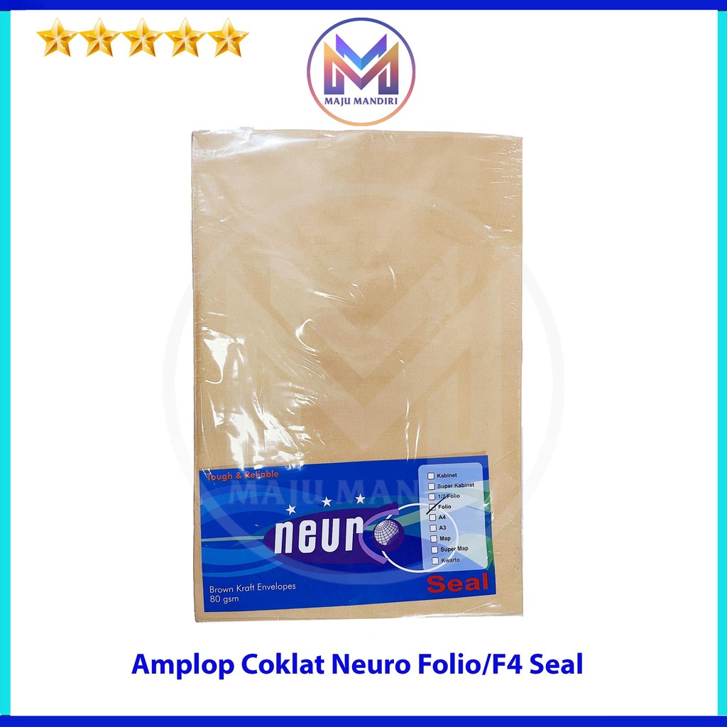 

Amplop Coklat Neuro Folio Lem / Amplop Dokumen F4 Seal