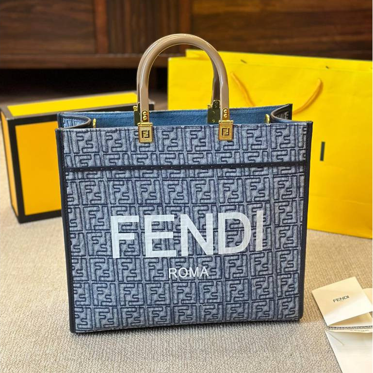 FENDI TOTE Tote Bag Sunshine Tote Bag Women's Shoulder Bag Crossbody Bag