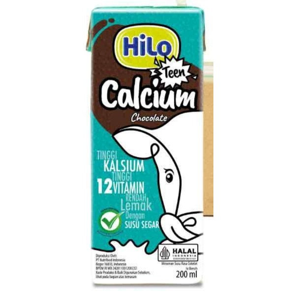 

HiLo Teen UHT Chocolate Milk 200 ml x 1 pcs Ready to Drink (RTD) - Susu Tinggi Kalsium