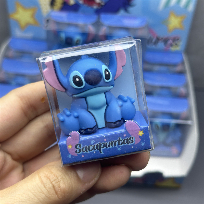 

Silicone Stitch Shape Pencil Sharpeners Cute Stitch Pencil-Sharpener Children's Stationery Students Back to School Gift
