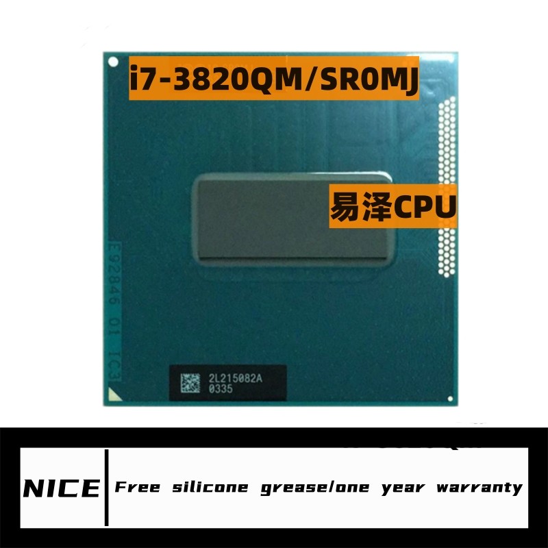 Core i7 3820QM SR0MJ 2.7GHz Quad-Core Eight-Thread Laptop CPU notebook Processor 45W Socket G2 / rPG