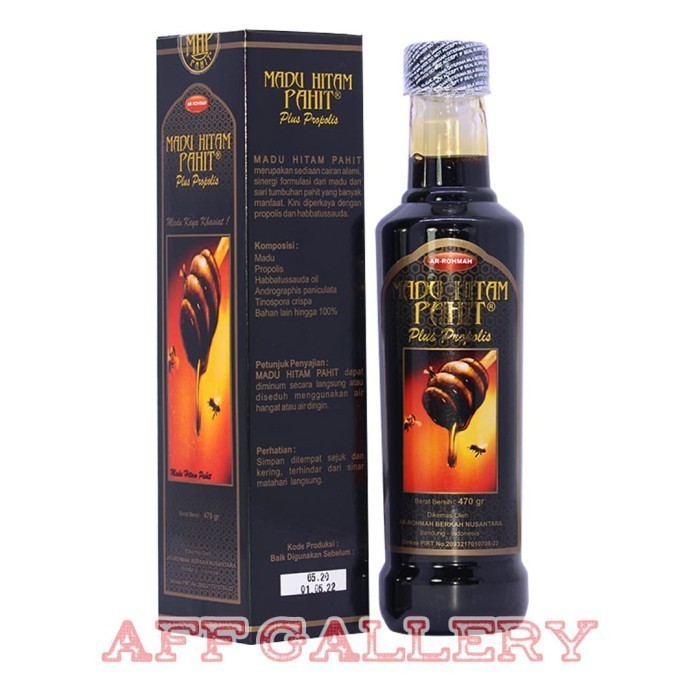 

Madu Hitam Pahit AR-ROHMAH | ARROHMAH 460 Gr | AR ROHMAH Plus Propolis