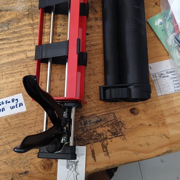GUN CHEMICAL  ANCHOR HILTI /  Tembakan Lem Angkur HILTI RE 100/ RE 500