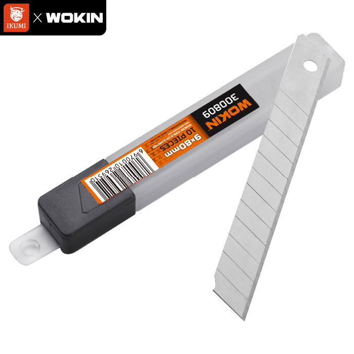 

10pcs Isi Ulang Cutter/Refill Blade Set Wokin 9x80x0.4mm
