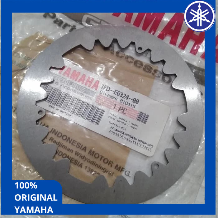 Original Yamaha 1FD-E6324-00 Plat Kopling Gesek Yamaha Vega Force FI F1 1FD-E6324-00 FSX HP MRP