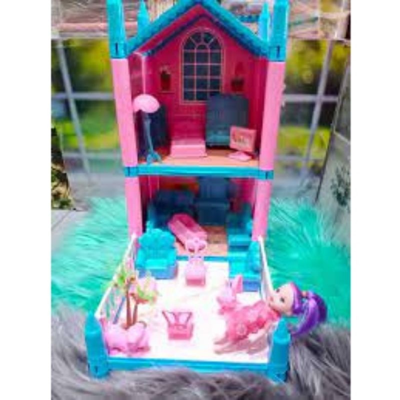 MAINAN ANAK DREAM HOUSE KEMASAN KANTONG SS1655 /MAINAN RUMAH BARBIE - BISA COD