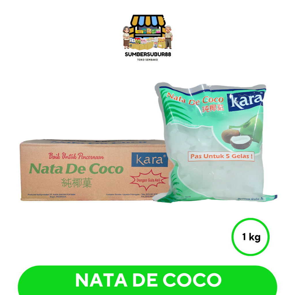 NATA DE COCO 1KG (1 Dus @6 Bungkus / Ember)