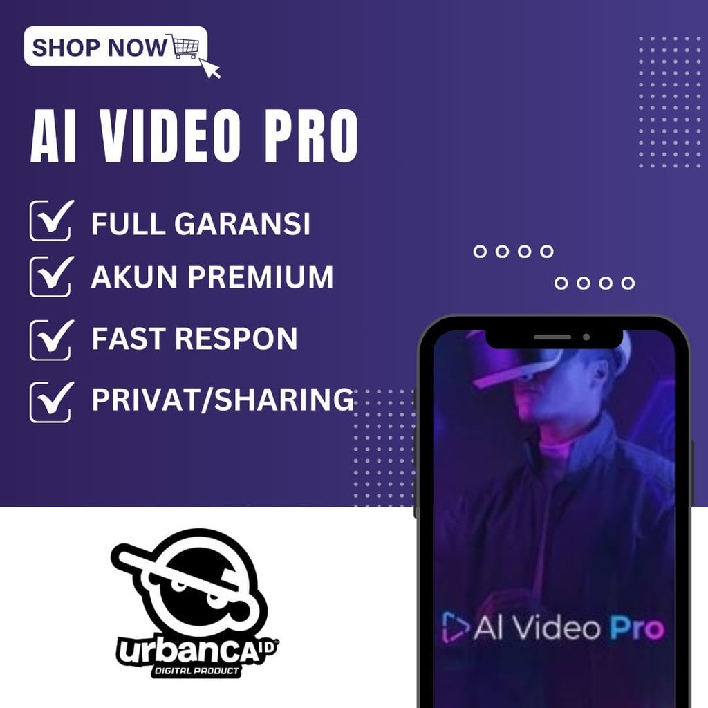 Premium Akun Ai Video Pro Premium 1 Tahun Garansi Full - Software Pembuat Konten Video Menggunakan C