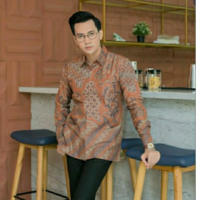 Kemeja batik pria Premium bahan doby lapis furing..