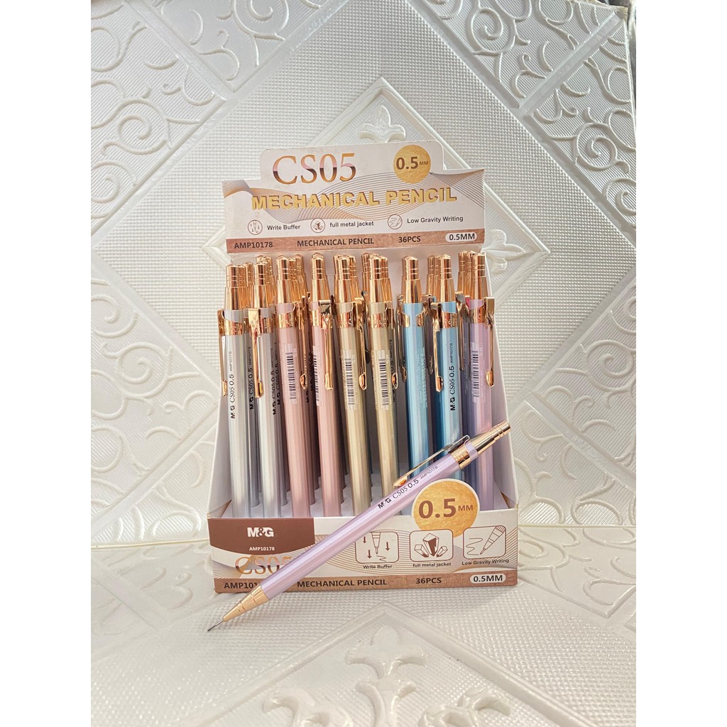 

Pensil mekanik M&G berbadan logam, 0,5 mm, aneka AMP10178