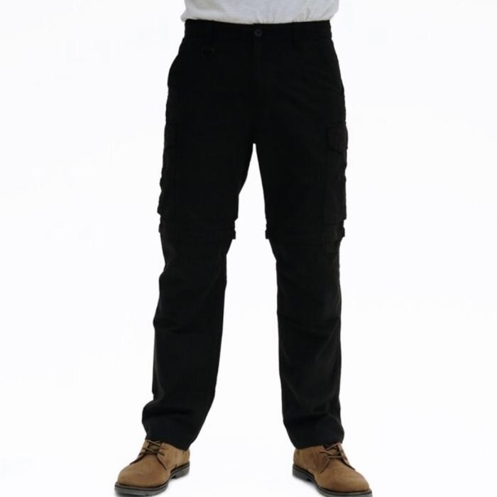 Celana Gunung Sambung Eiger Quester XT 28 Celana Pendek Panjang Outdoor - Black, 31