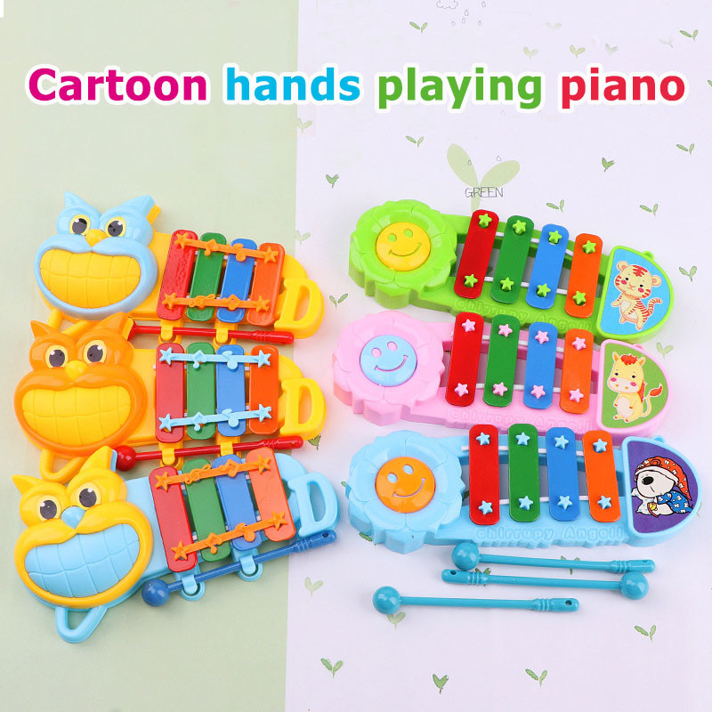 Geetoy Mainan Gambang Buaya Anak-anak Mainan Musik Kuda Laut Dinosaurus Pendidikan Mainan Bayi
