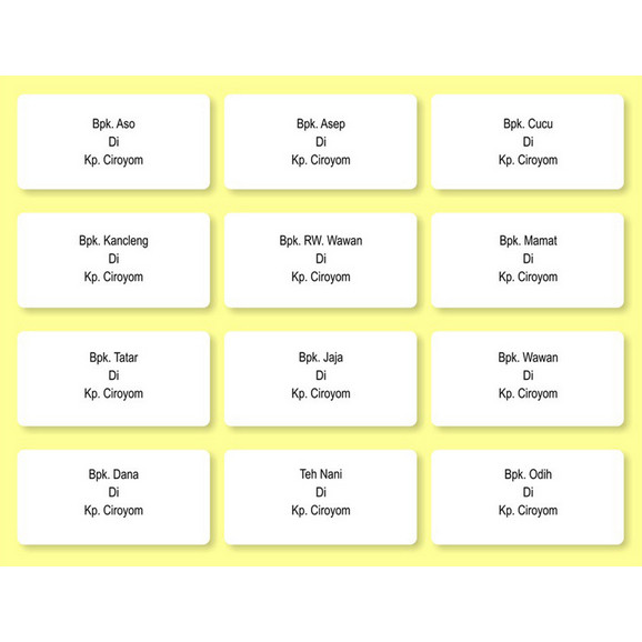 

Unicorn - Kertas Label Undangan / Stiker Ukuran 103 / 112 / 99 (1pack)