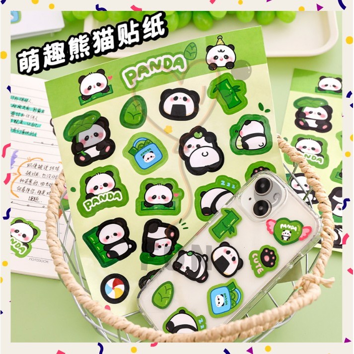 

FUNFINDS Stiker Lucu Motif Kartun Korea Aesthetic Helm Motor Dinding Dekorasi Buku Scrapbook A-SK018