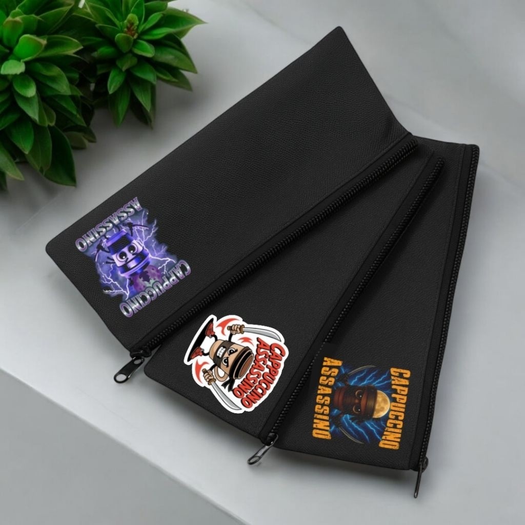 

Fraeezaolshop - Pouch Tempat Pensil Karakter Motif Anomali Tung Tung Sahur Balerina Cappucino Assasino Bombardino