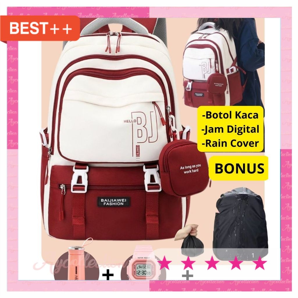 ATK PERLENGKAPAN ANAK TAS SEKOLAH MURAH PREMIUM KUAT AWET / Tas Ransel Sekolah HELLO BJ Tas Backpack