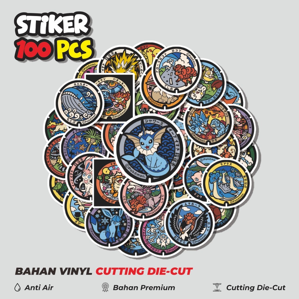 

Terbaru! 50 pcs Stiker Pokemon Newst Dekorasi Lucu Kreatif untuk Notebook, Skateboard, HP