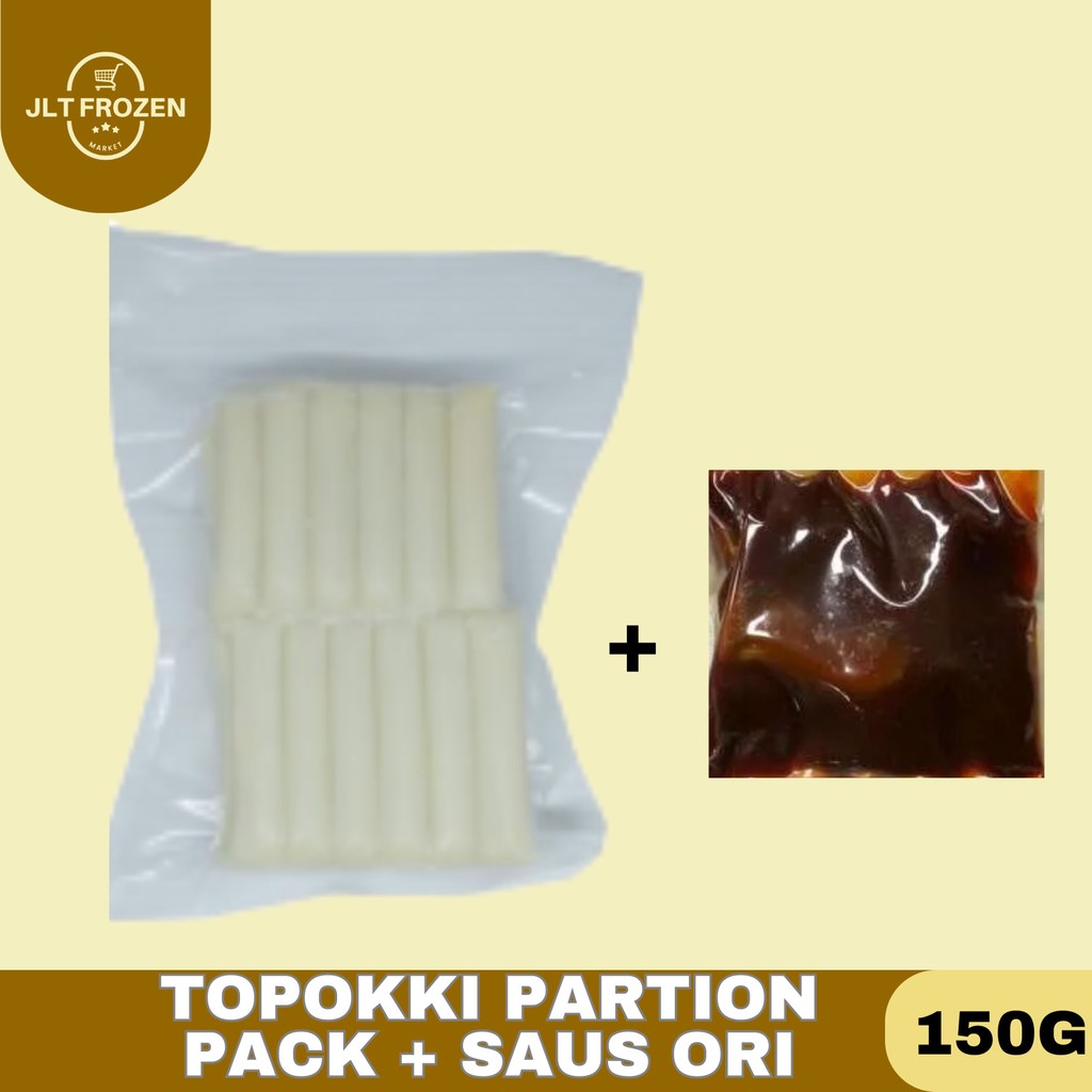 

Tokpokki Partion Pack + Saus 150GR / Topokki Mini / Tteokbokki