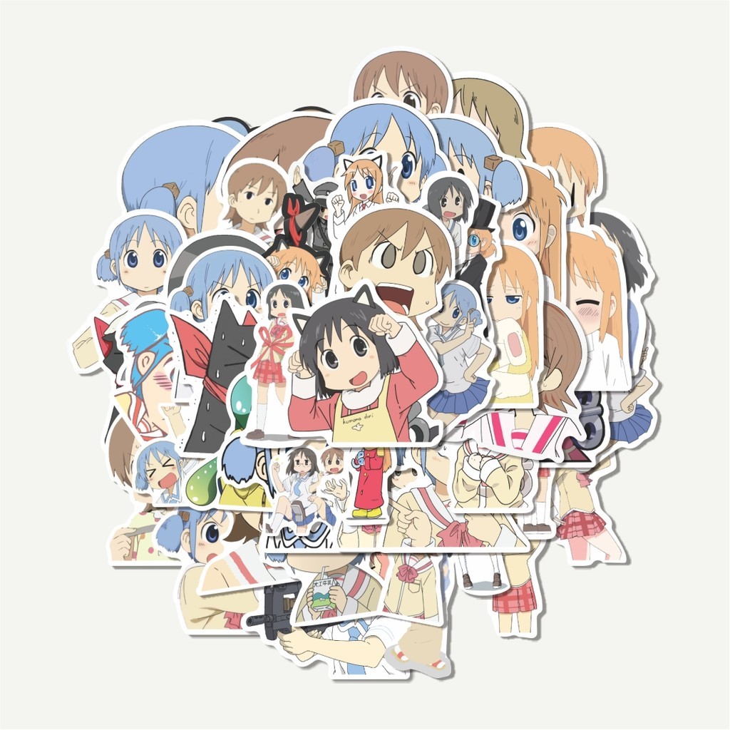 

Sticker Pack Stiker Anime Nichijou Sticker | Sticker TUMBLR | Stiker LAPTOP KOPER HELM