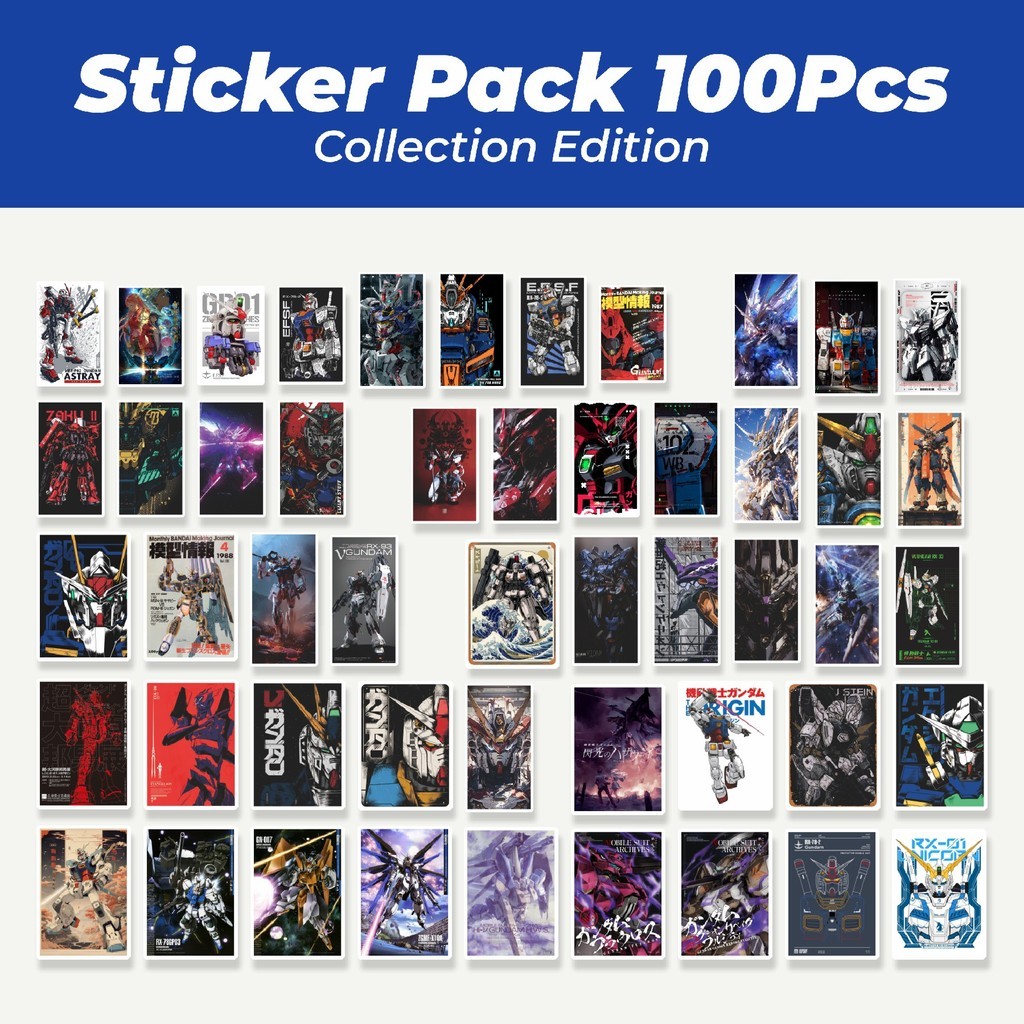 

Hot StikerAnime Mobile Suit Gundam Lucu Anti Air Stikers Berperekat Waterproof Sticker Decal Buat Motor Helm Buku Journal Koper Casing HP Laptop Botol Minum