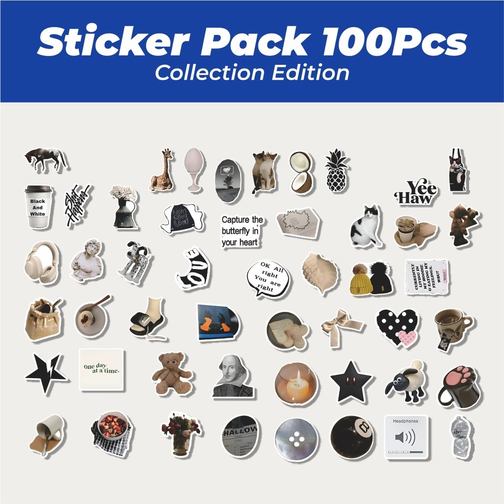

Hot Stiker Modern Fashion Classic Vintage Lucu Anti Air Stikers Berperekat Waterproof Sticker Decal Buat Motor Helm Buku Journal Koper Casing HP Laptop Botol Minum