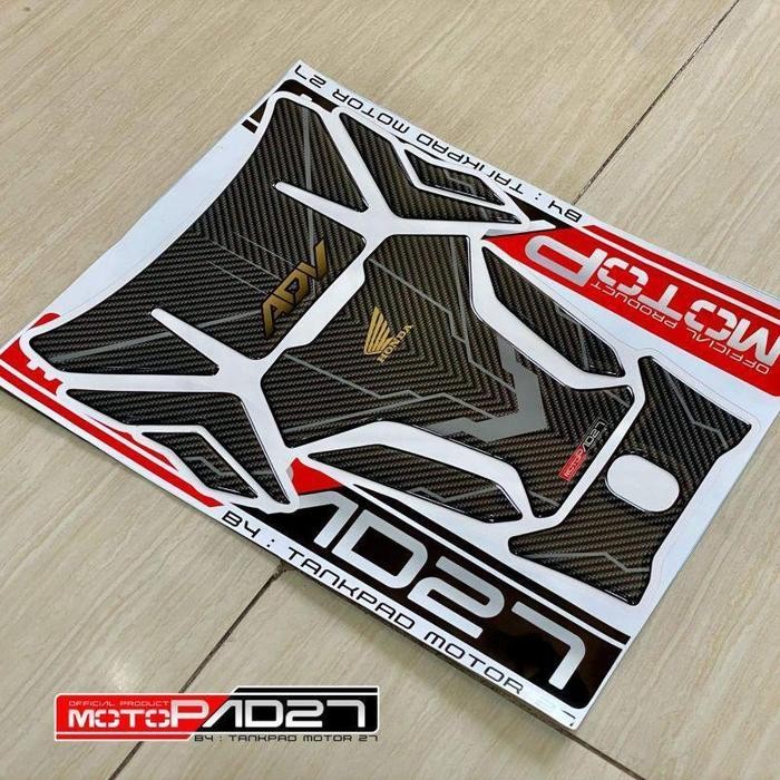 Stiker ADV 160 Stiker Tankpad ADV 160 Sticker Deckpad ADV - Hitam