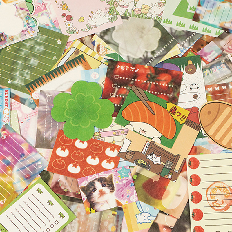 

Vintage Doodle Memo Pad Pack 200 Sheets/Bag - Scrapbook Paper DIY Journaling Supplies, Planner Stickers, Bullet Notebook