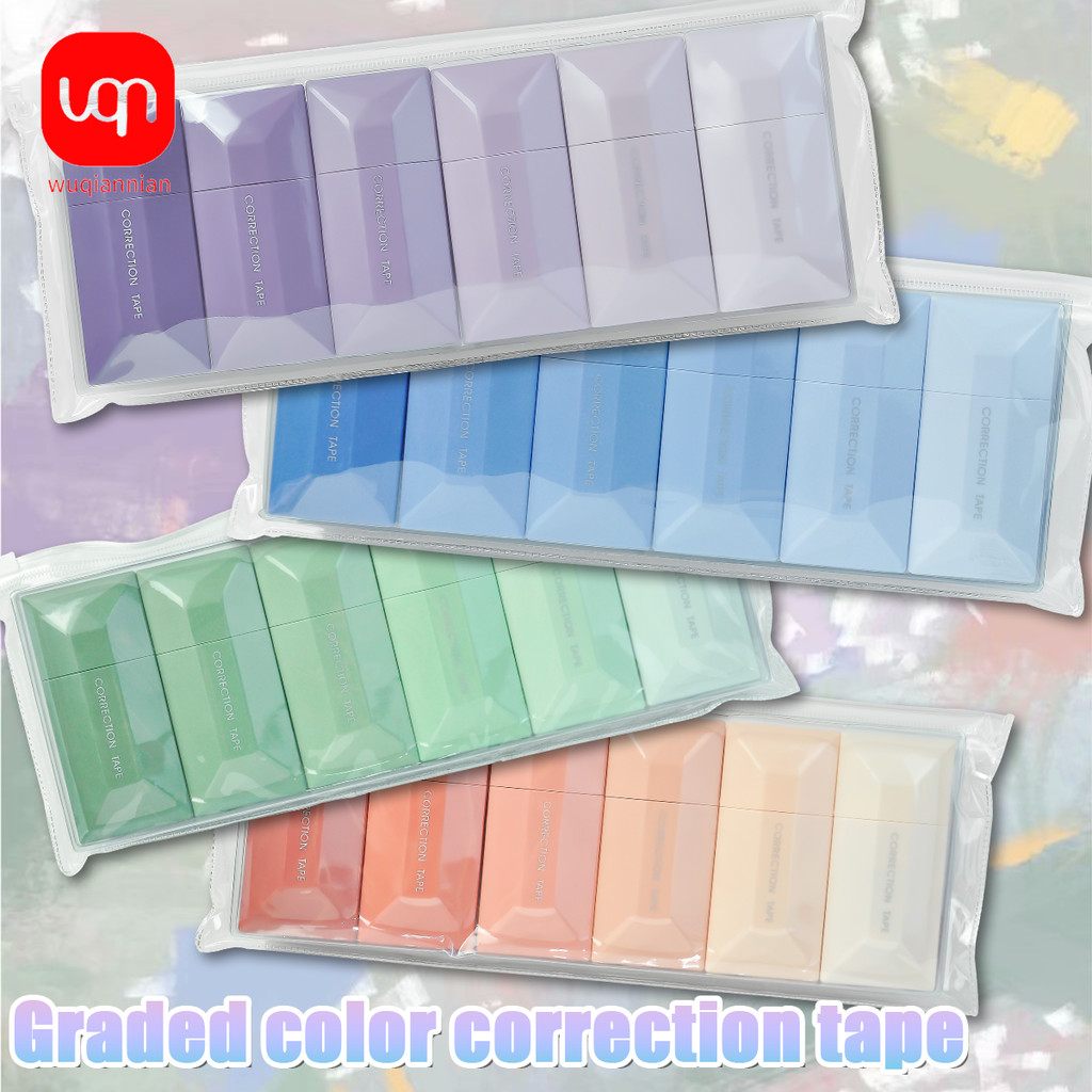 

Cheap Stuff Aesthetic Stationery 6pcs+1pen/set Corrector Buy Correction Tape Given Colored Pen Corrective Tape Things Kawaii