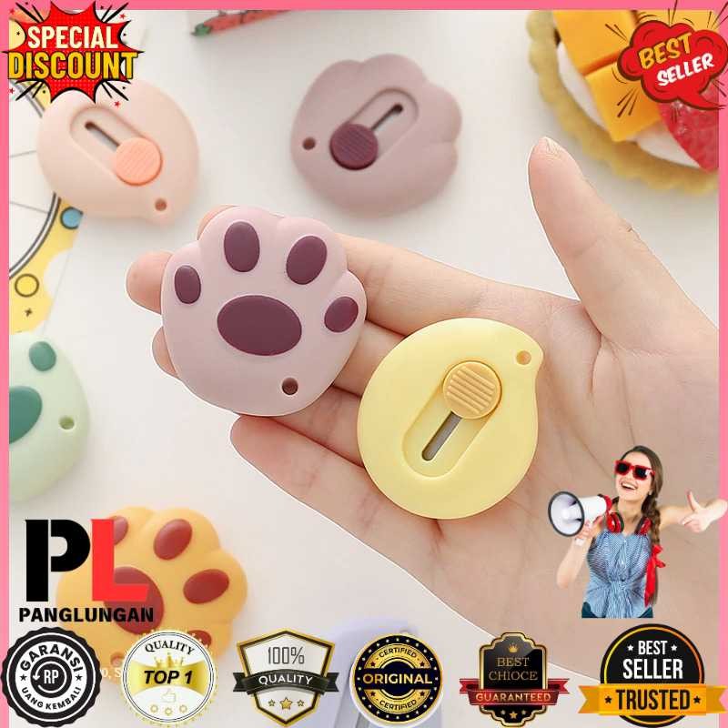 

MOHAMM Pisau Cutter Mini Pemotong Kertas Desain Cat Paw - OL-6101