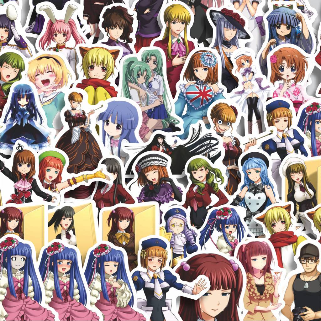 

Stiker Cutting Pack Sticker Anime Umineko No Naku Lucu Anti Air Stikers Berperekat Waterproof Sticker Decal Buat Motor Helm Buku Journal Koper Casing HP Laptop Botol Minum