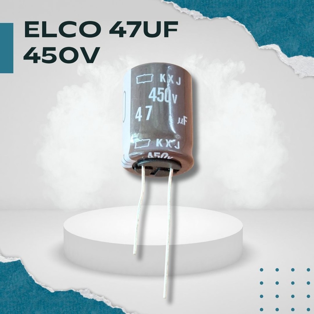 Kapasitor Elco 47μF 450V - Cocok untuk Audio High End & Sistem HV