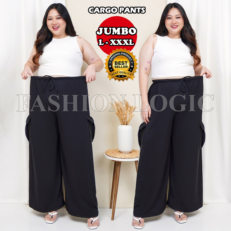 CELANA CARGO WANITA JUMBO - CELANA KULOT CARGO JUMBO