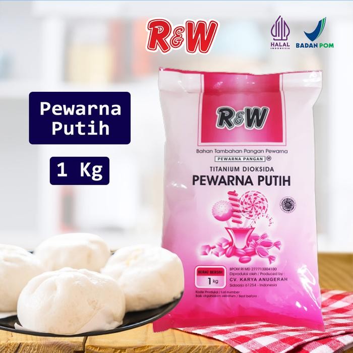 

Pewarna Putih Pemutih Makanan Rajawali R&W RW 1 kg Bakpau Kerupuk