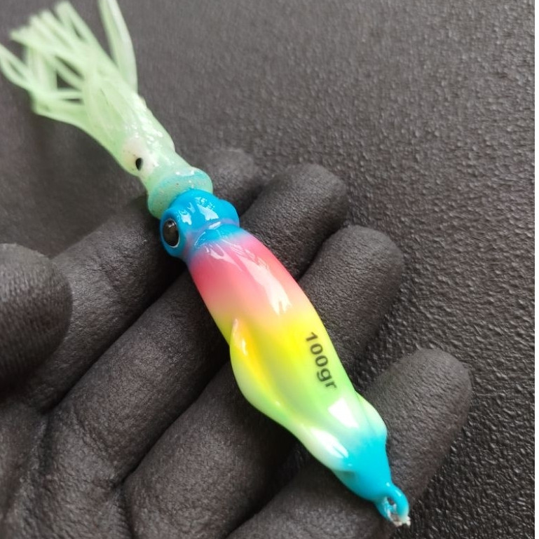 METAL CUMI  JIG SQUID 80 & 100 g  FULL GID JIG CUMI SQUID umpan pancing