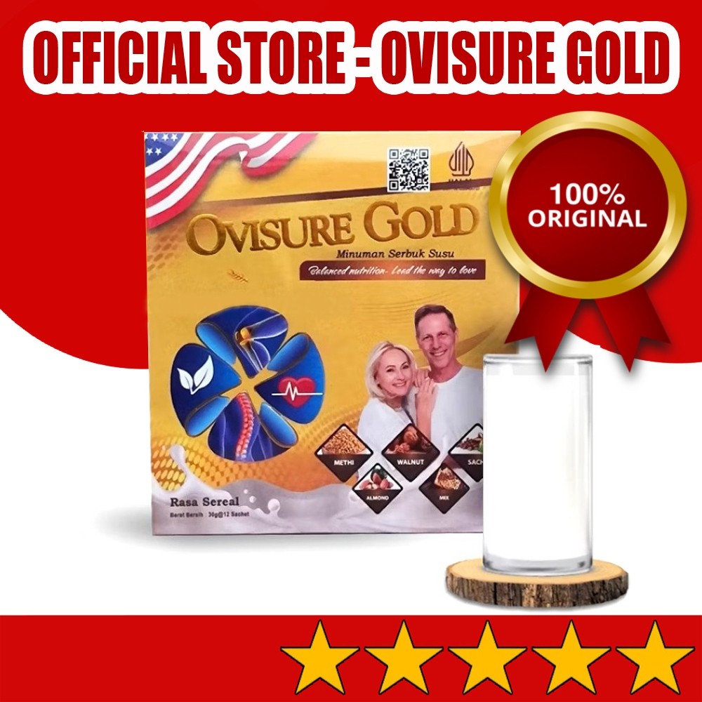 

New 1BOX OVISURE GOLD MILK SUSU OBAT TULANG DAN SENDI YG SEHAT 100% ORIPremium