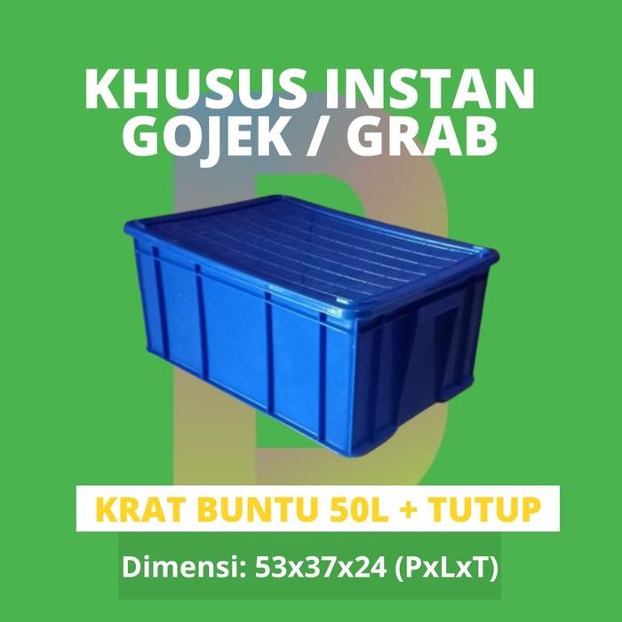 

(GOJEK) Krat Buntu 50L plastik / box tahu plastik / krat buntu plastik