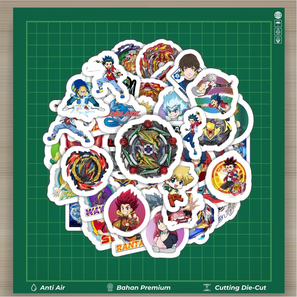 

HOT 50 PCS STIKER Stiker Beyblade Stiker Fashion Cars Decal Dingin Kartu Album Custom Vinyl Anti Air- Sticker Aesthetic Buku Journal Koper Casing HP Tablet Laptop Helm Motor Botol Minum