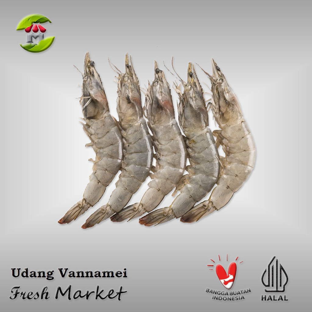 

[DEPOK] Udang Vannamei Utuh Pack 450gr - 500gr