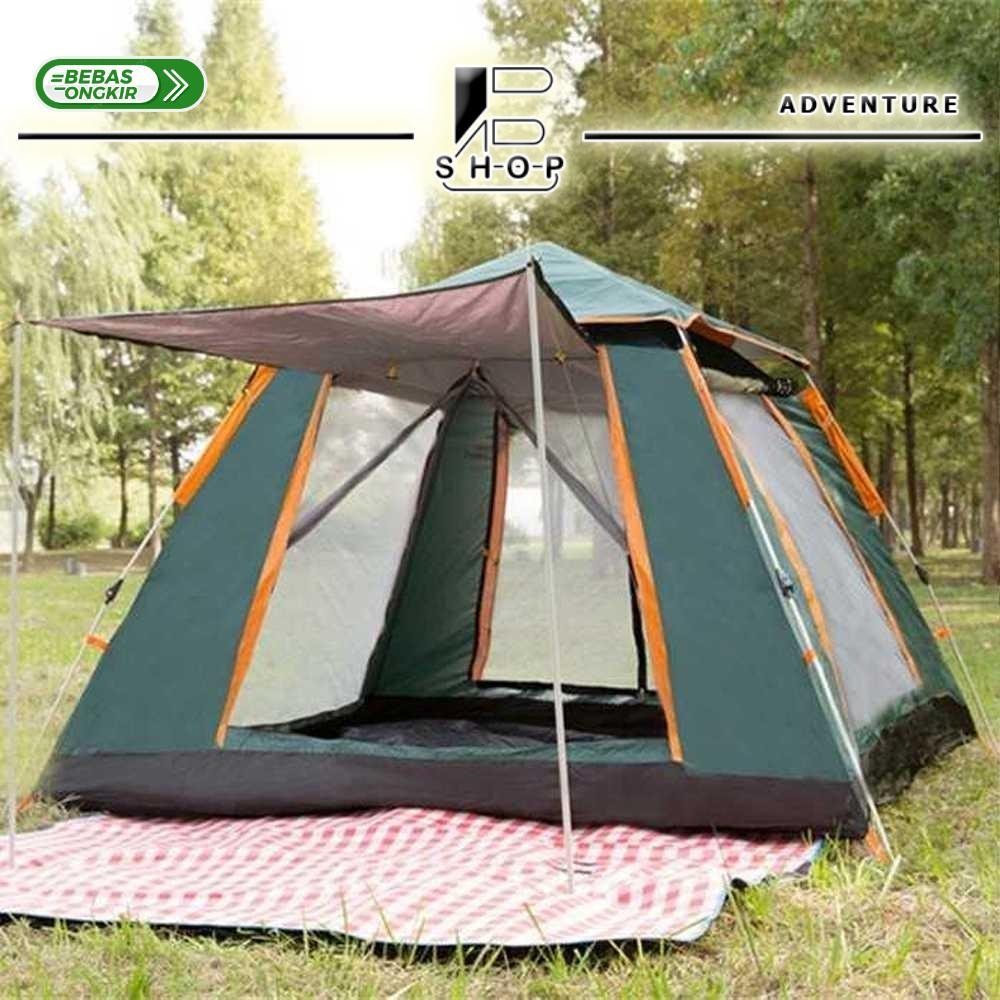 DS50 WolFAce Tenda Camping Lipat Otomatis Quick Open Rain Proof 3-4 Person - SMF828 - tenda  camping