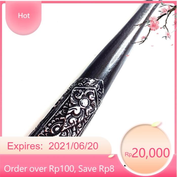 gagang tombak dan warangka tombak hias alpaka LR10