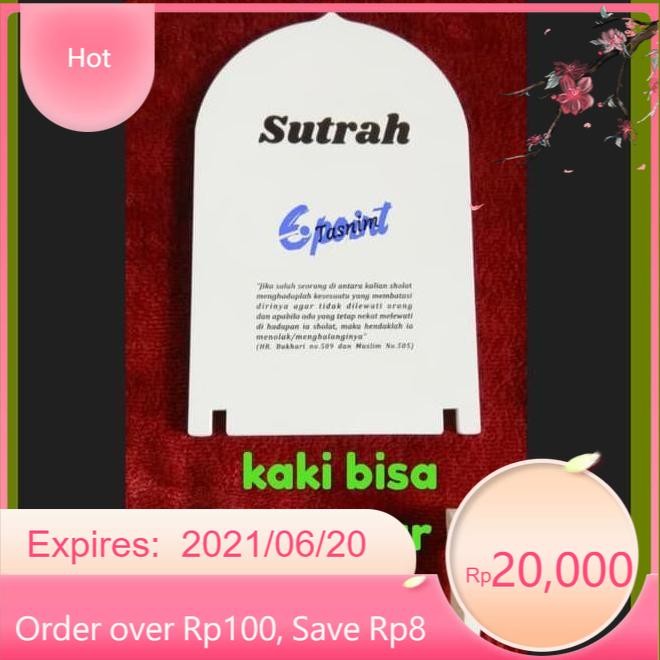 

SLt Sutrah Pembatas Sholat - Special Kode 987 T㊚13 - Random, Standar LR17