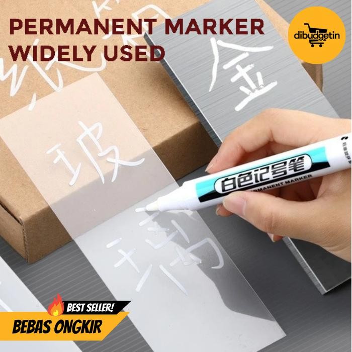 

Spidol Permanen Waterproof Oil Based Marker 2.5mm 10 PCS - AMAK A-219