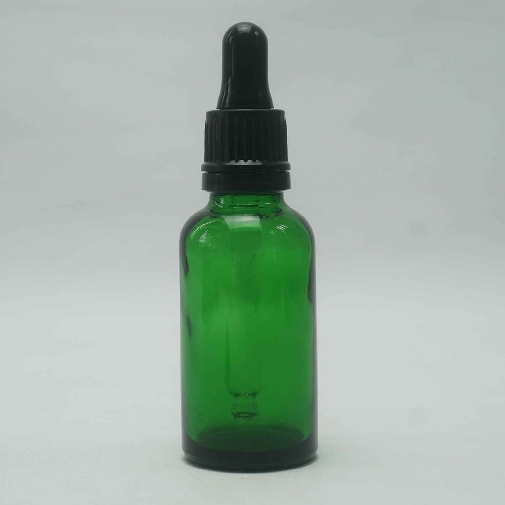 Botol Kaca BR 30 Ml Hijau Original Tutup Pipet Plastik / Botol Kaca / Botol / Botol Pipet / Botol Se