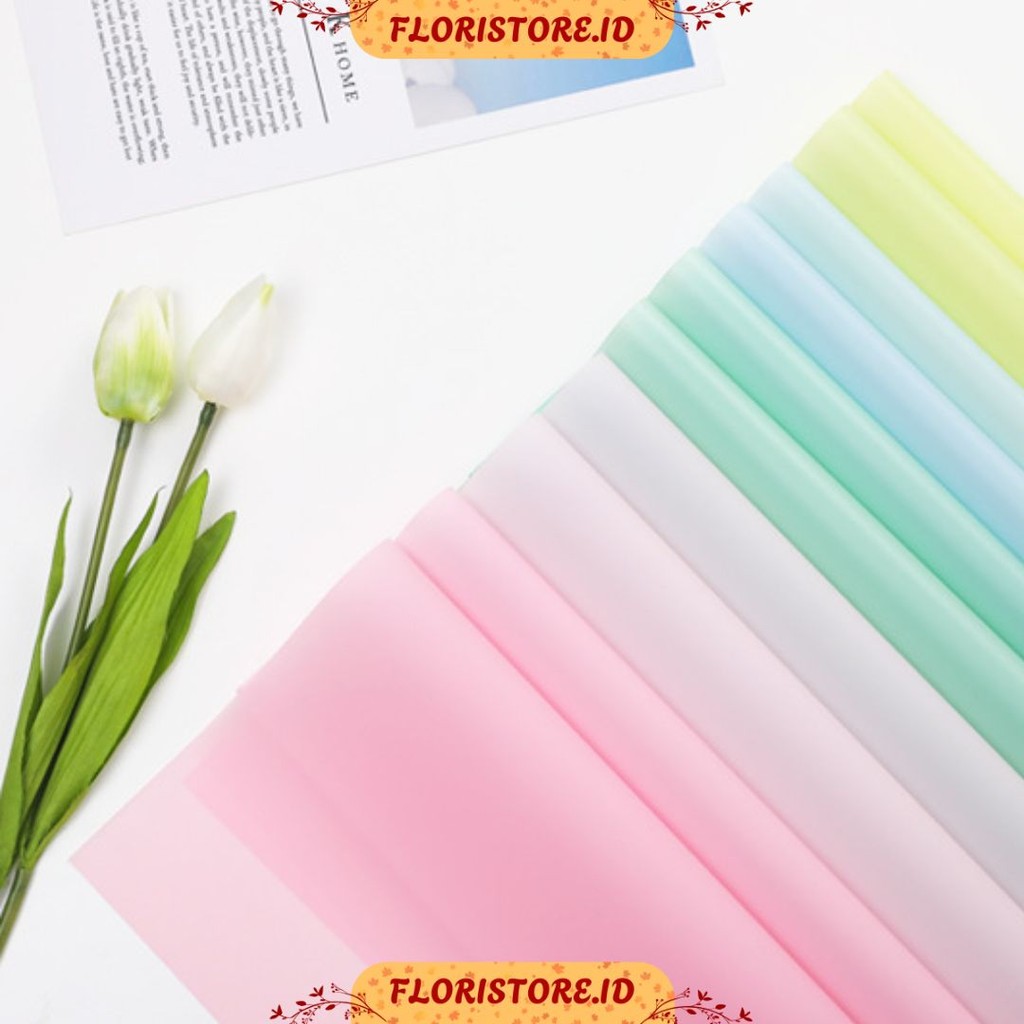 

ONE COLOR TRANSPARANT CELLOPHANE / FLORIST PAPER / KERTAS BUKET BUNGA / WRAPPING WRAPPER