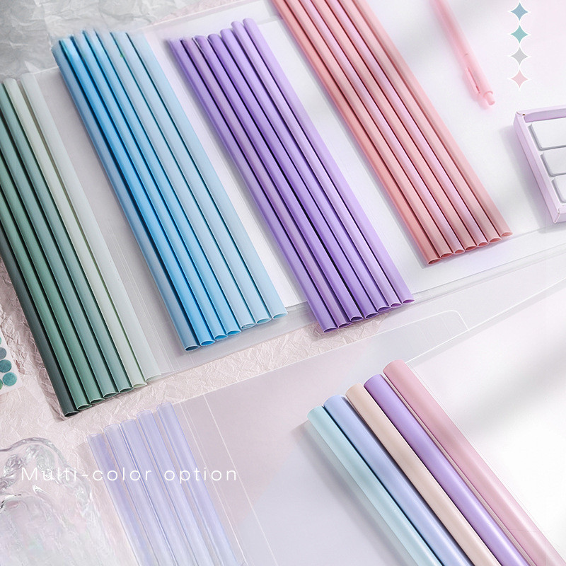 

10pcs Transparent File Document Thicken Draw Rod A4 Folder Test Paper Storage Bag Clip Office Folder Organizer Office Supplies
