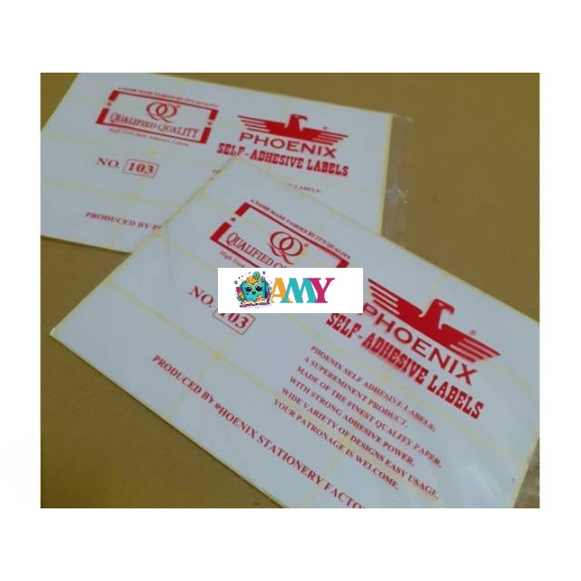 

Label Sticker Phoenix103 Amy Stasionary