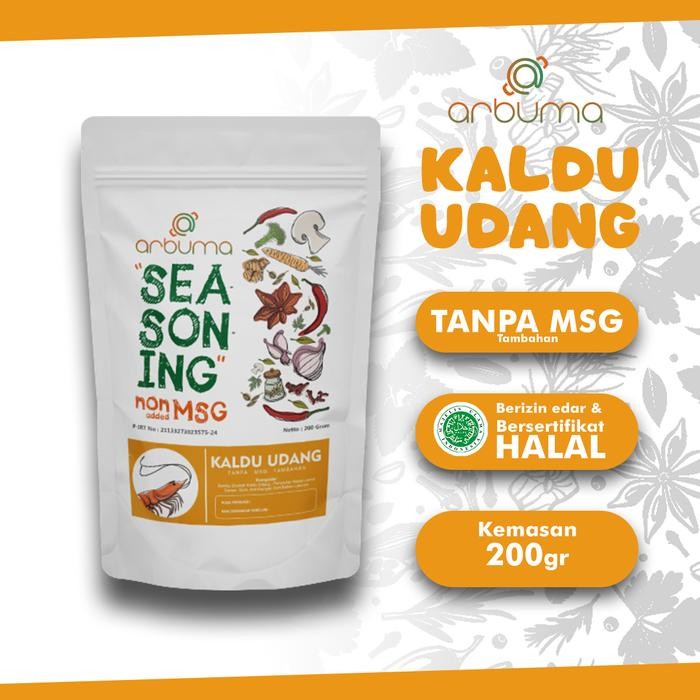 

ARBUMA Seasoning Kaldu Udang Non MSG 200gr Halal Bumbu Masak Dapur Bubuk Instan Tabur Premium